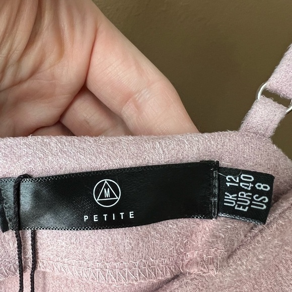 Missguided Petite Pink Faux Suede Mini Dress Size 8 - Picture 7 of 7